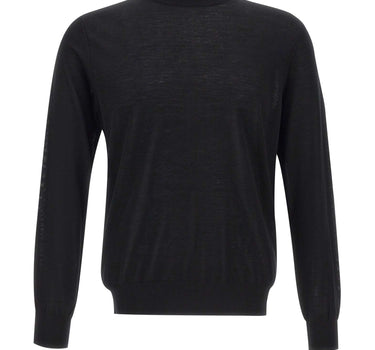KANGRA Maglia mezzo lupetto in lana vergine BLACK Uomo 