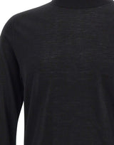 KANGRA Maglia mezzo lupetto in lana vergine BLACK Uomo 