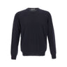 KANGRA Pullover girocollo in lana vergine BLUE Uomo 