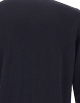 KANGRA Pullover girocollo in lana vergine BLUE Uomo 