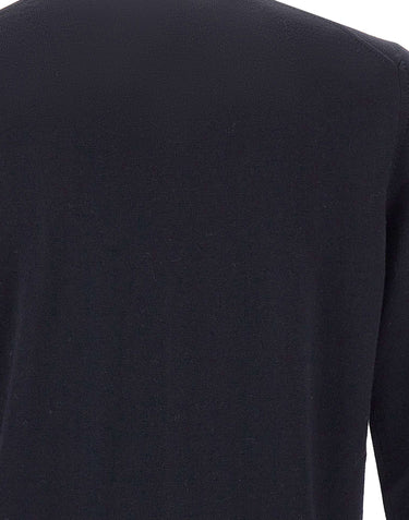 KANGRA Pullover girocollo in lana vergine BLUE Uomo 