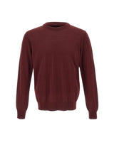 KANGRA Pullover girocollo in lana vergine RED Uomo 