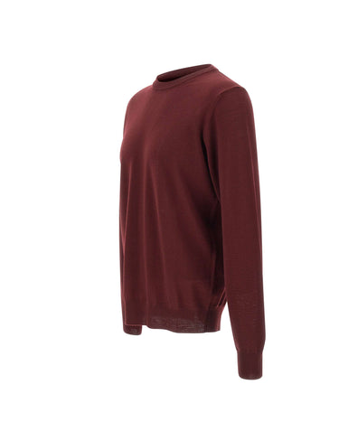 KANGRA Pullover girocollo in lana vergine RED Uomo 
