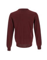 KANGRA Pullover girocollo in lana vergine RED Uomo 