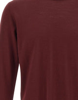 KANGRA Pullover girocollo in lana vergine RED Uomo 