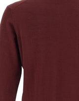 KANGRA Pullover girocollo in lana vergine RED Uomo 