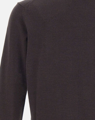 Pullover girocollo in lana vergine 402201 146 KANGRA 