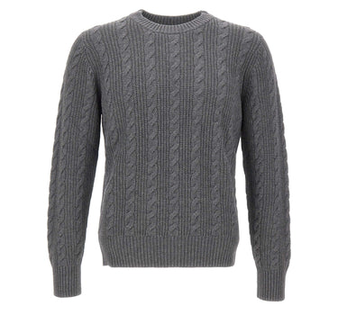 KANGRA Maglia in lana e cotone GREY Uomo 