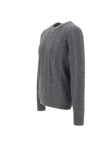 KANGRA Maglia in lana e cotone GREY Uomo 