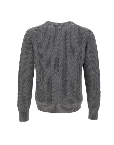 KANGRA Maglia in lana e cotone GREY Uomo 