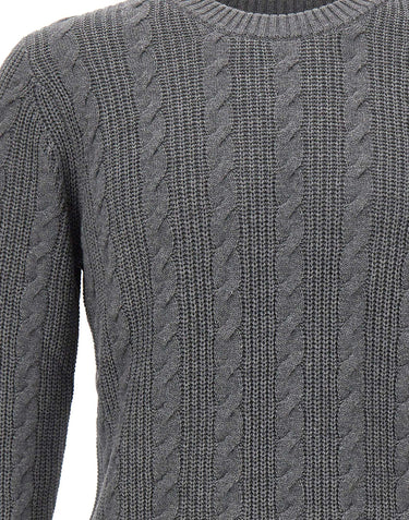 KANGRA Maglia in lana e cotone GREY Uomo 