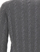 KANGRA Maglia in lana e cotone GREY Uomo 