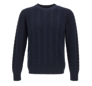 KANGRA Maglia in lana e cotone BLUE Uomo 