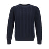 KANGRA Maglia in lana e cotone BLUE Uomo 