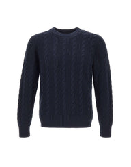 KANGRA Maglia in lana e cotone BLUE Uomo 