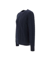 KANGRA Maglia in lana e cotone BLUE Uomo 