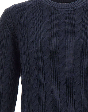 KANGRA Maglia in lana e cotone BLUE Uomo 