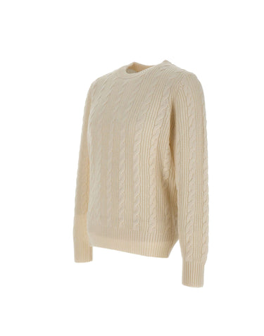 KANGRA Maglia in lana e cotone WHITE Uomo 