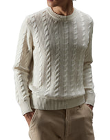 KANGRA Maglia in lana e cotone WHITE Uomo 
