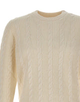 KANGRA Maglia in lana e cotone WHITE Uomo 