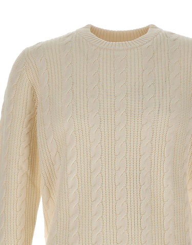 KANGRA Maglia in lana e cotone WHITE Uomo 
