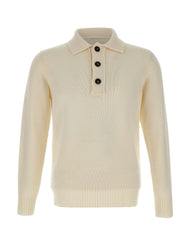 KANGRA Polo in lana vergine WHITE Uomo 
