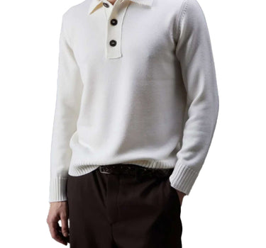 KANGRA Polo in lana vergine WHITE Uomo 