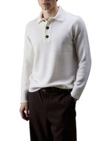 KANGRA Polo in lana vergine WHITE Uomo 