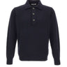 KANGRA Polo in lana vergine BLUE Uomo 