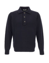 KANGRA Polo in lana vergine BLUE Uomo 