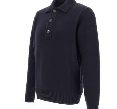 KANGRA Polo in lana vergine BLUE Uomo 