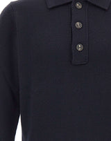 KANGRA Polo in lana vergine BLUE Uomo 