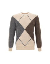 KANGRA Maglia in lana e cashmere MULTICOLOR Uomo 