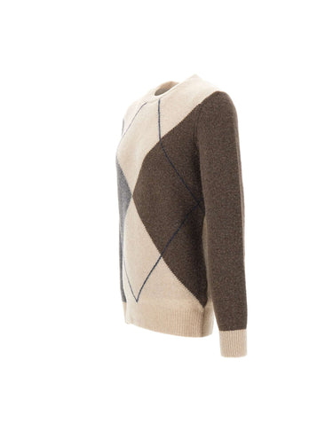 KANGRA Maglia in lana e cashmere MULTICOLOR Uomo 