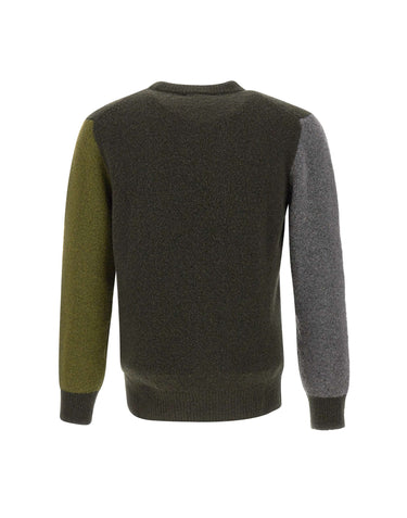 KANGRA Maglia in lana e cashmere GREEN Uomo 