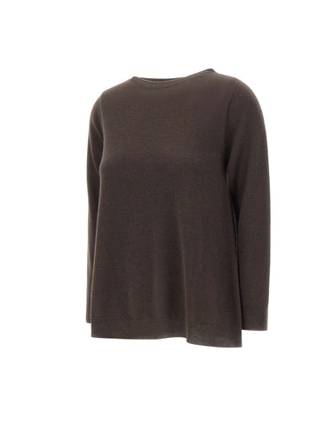 KANGRA Maglia in lana e cashmere BROWN Donna 