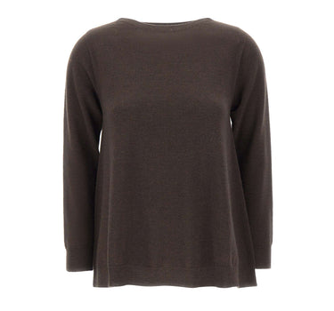 KANGRA Maglia in lana e cashmere BROWN Donna 