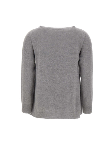 KANGRA Maglia in lana e cashmere GREY Donna 