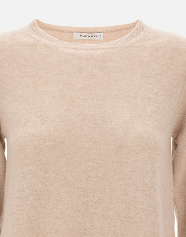 KANGRA Maglia in misto lana e cashmere BEIGE Donna 