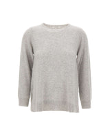 KANGRA Maglia in misto lana e cashmere GREY Donna 