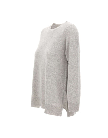 KANGRA Maglia in misto lana e cashmere GREY Donna 