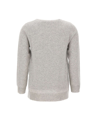 KANGRA Maglia in misto lana e cashmere GREY Donna 