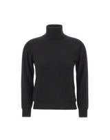 KANGRA Dolcevita in lana e cashmere BLACK Donna 