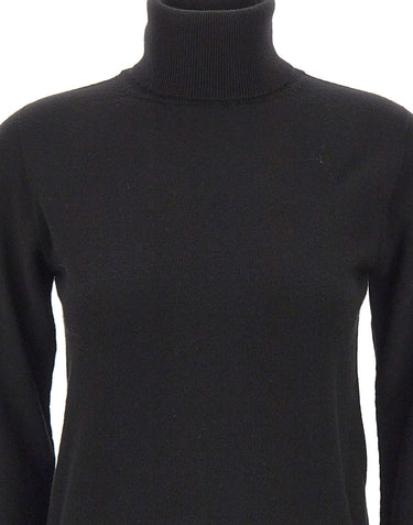 KANGRA Dolcevita in lana e cashmere BLACK Donna 