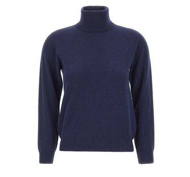 KANGRA Dolcevita in lana e cashmere BLUE Donna 