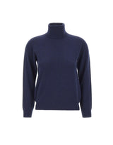 KANGRA Dolcevita in lana e cashmere BLUE Donna 