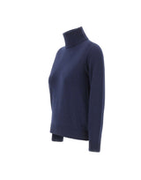 KANGRA Dolcevita in lana e cashmere BLUE Donna 