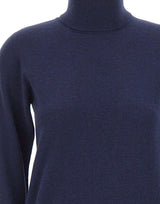 KANGRA Dolcevita in lana e cashmere BLUE Donna 