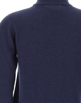 KANGRA Dolcevita in lana e cashmere BLUE Donna 