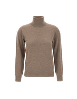 KANGRA Dolcevita in lana e cashmere BROWN Donna 